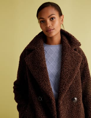 Teddy coat 2025 marks and spencer