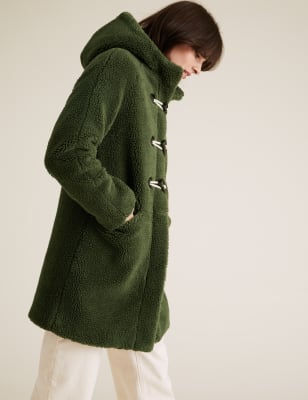 marks and spencer green coats