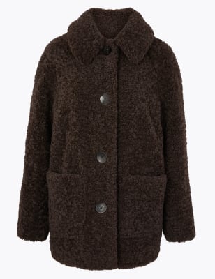 Teddy Faux Fur Coat M S Collection M S