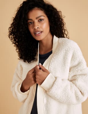 teddy fleece cardigan