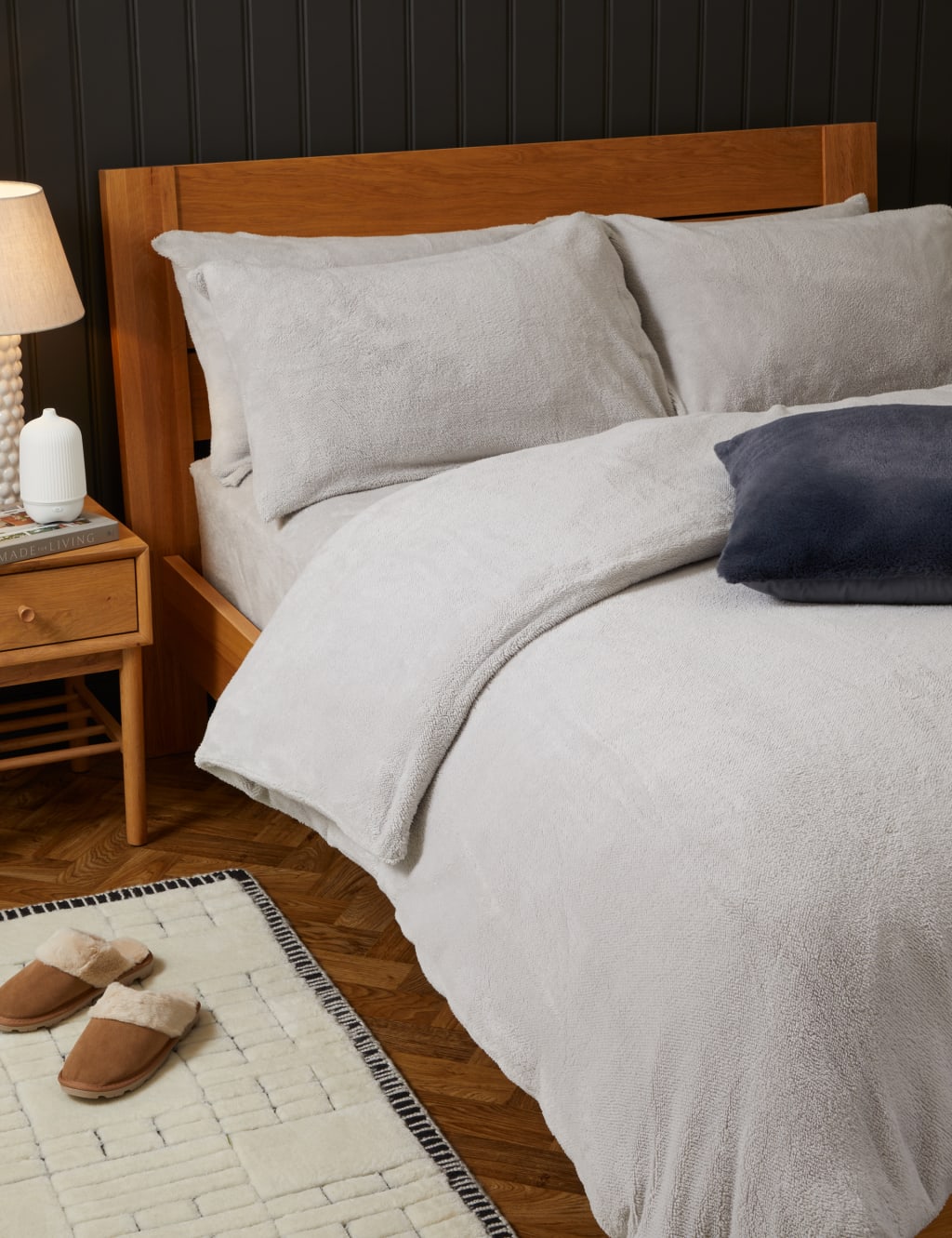 Teddy Fleece Deep Fitted Sheet M S Collection M S