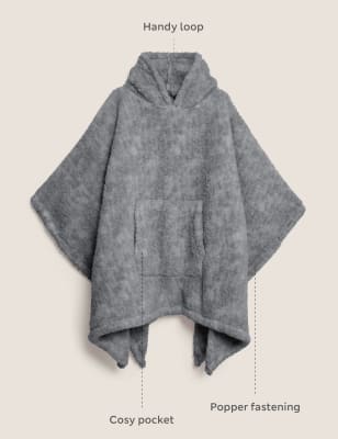 Teddy Fleece Hooded Blanket, The M&S Snuggle™