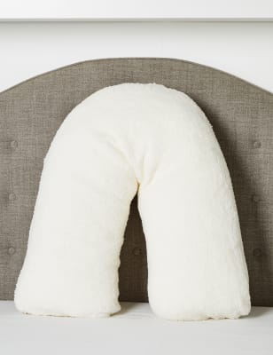 fleece v shaped pillow