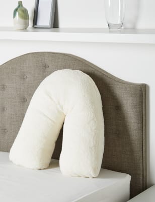 teddy bear v shaped pillow