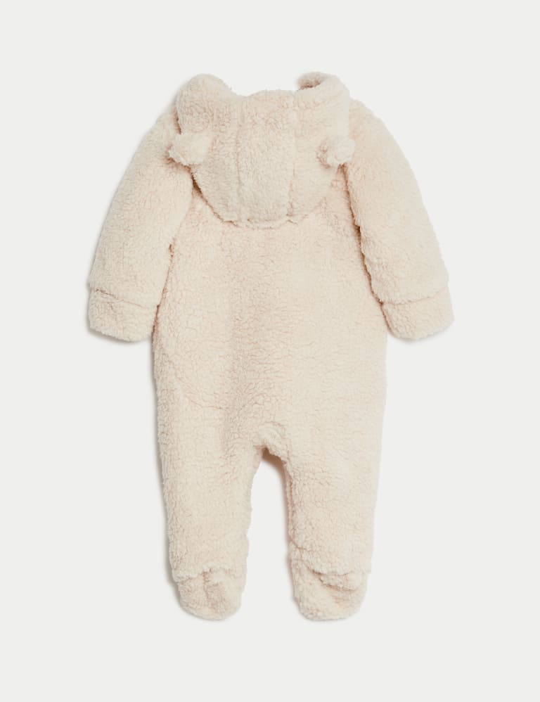 Teddy Fleece Pramsuit 7lbs 1 Yrs M S Collection M S