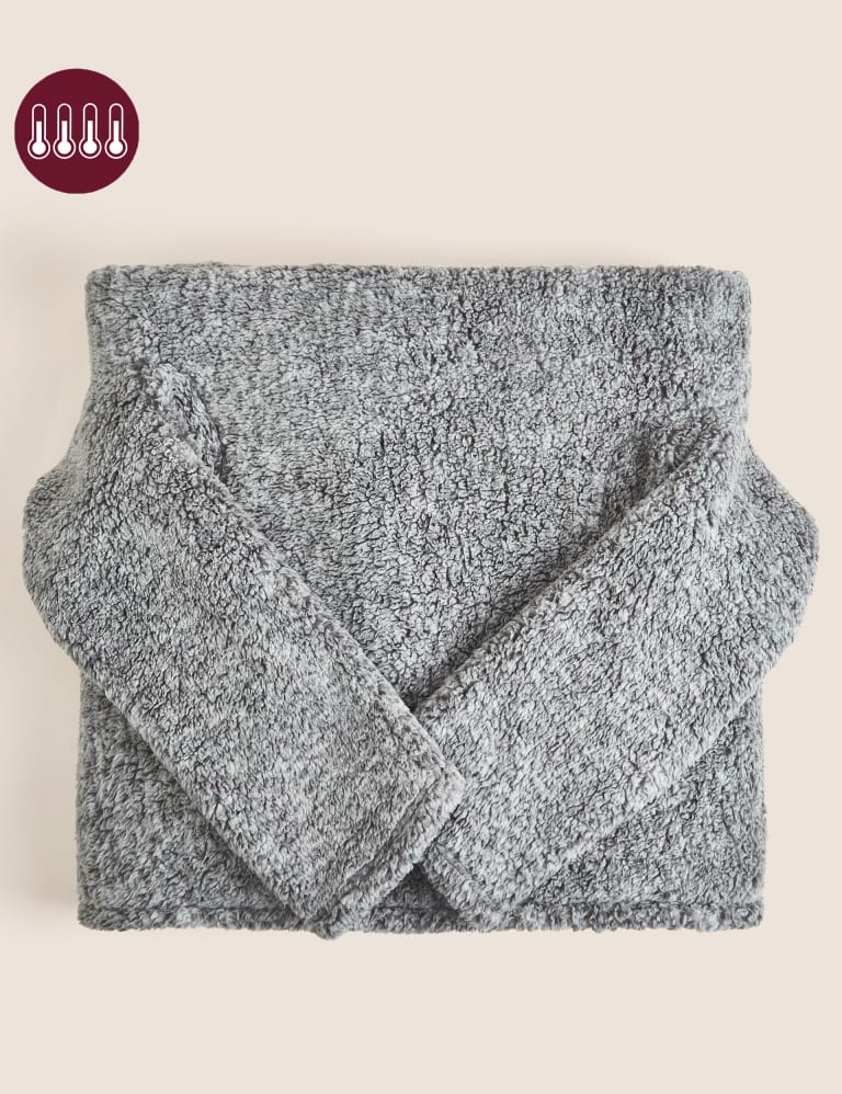 M&s grey throw hot sale