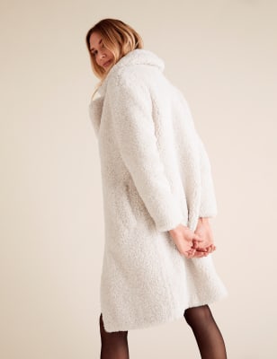 Teddy bear hot sale coat m&s