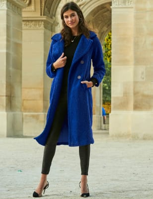 Royal blue hotsell winter coat womens