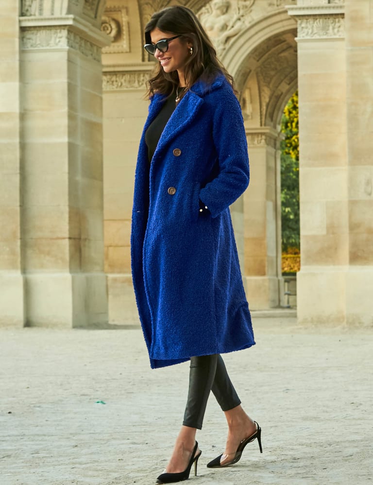 Blue coat marks and spencer top