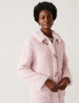 M and s store teddy coat