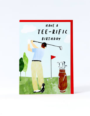 Tee-rific Golf Birthday Card | M&S