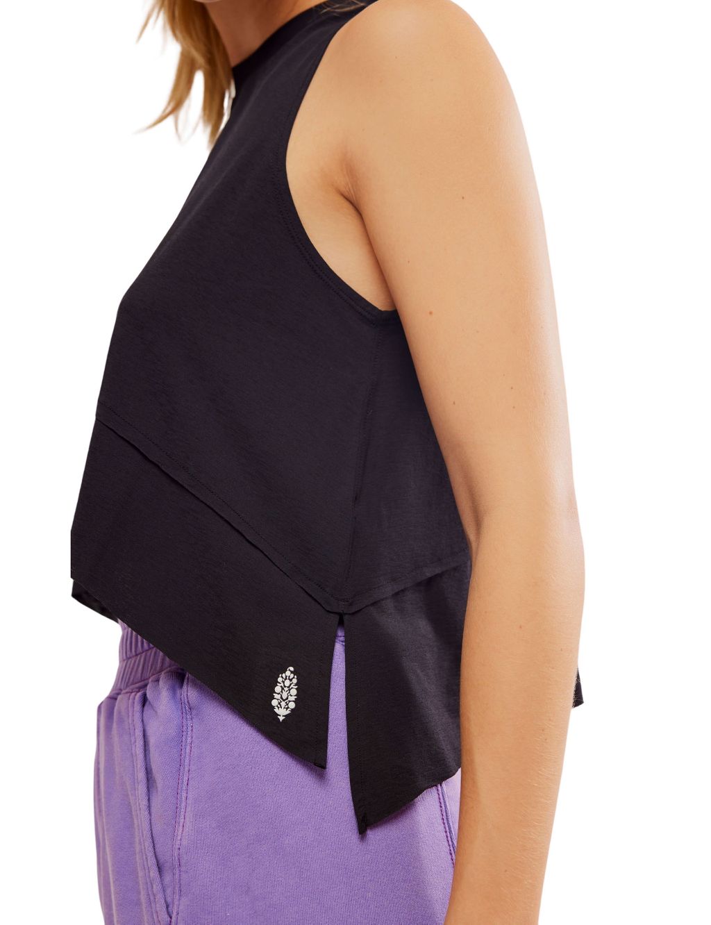 Tempo Crew Neck Relaxed Crop Vest Top 4 of 6