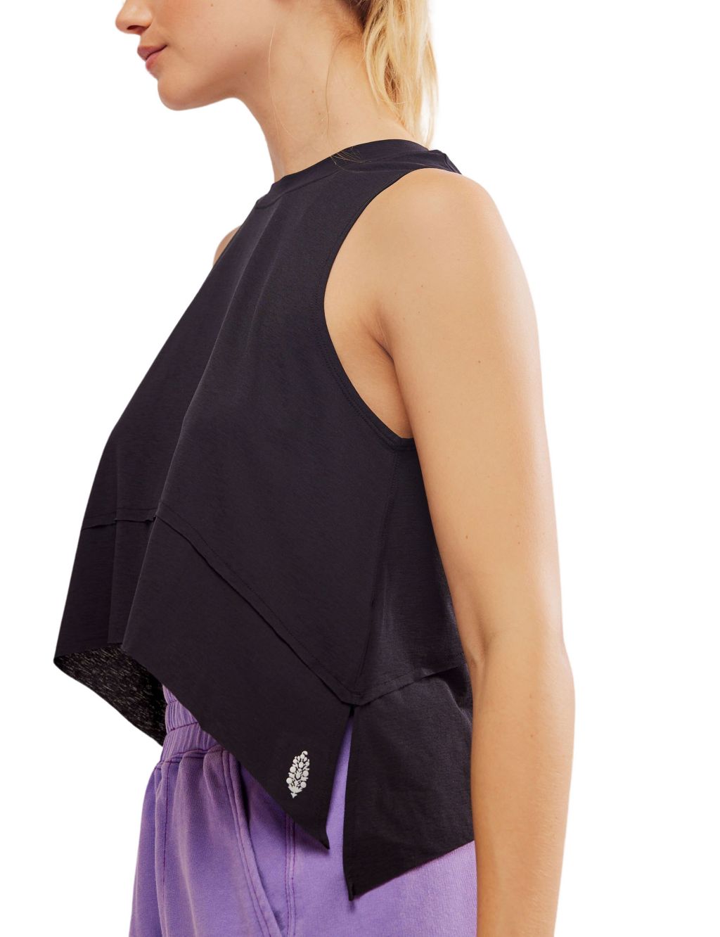 Tempo Crew Neck Relaxed Crop Vest Top 5 of 6