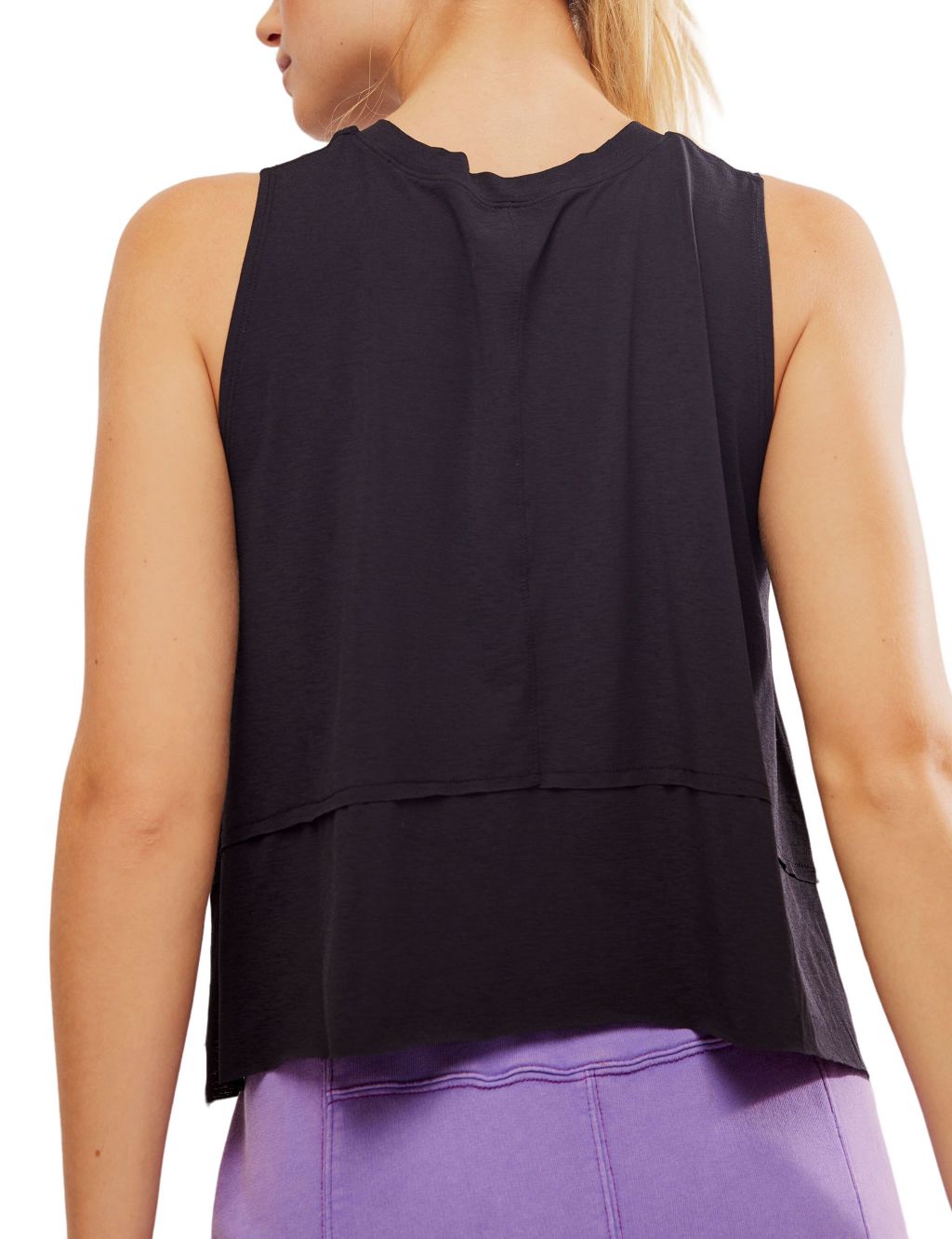 Tempo Crew Neck Relaxed Crop Vest Top 6 of 6