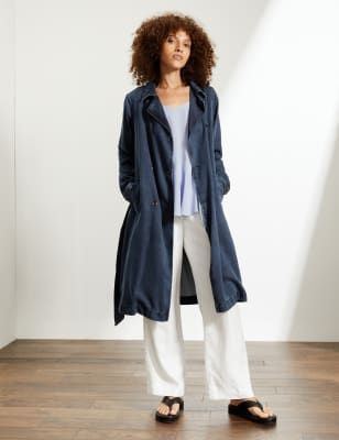 Tencel hotsell trench coat