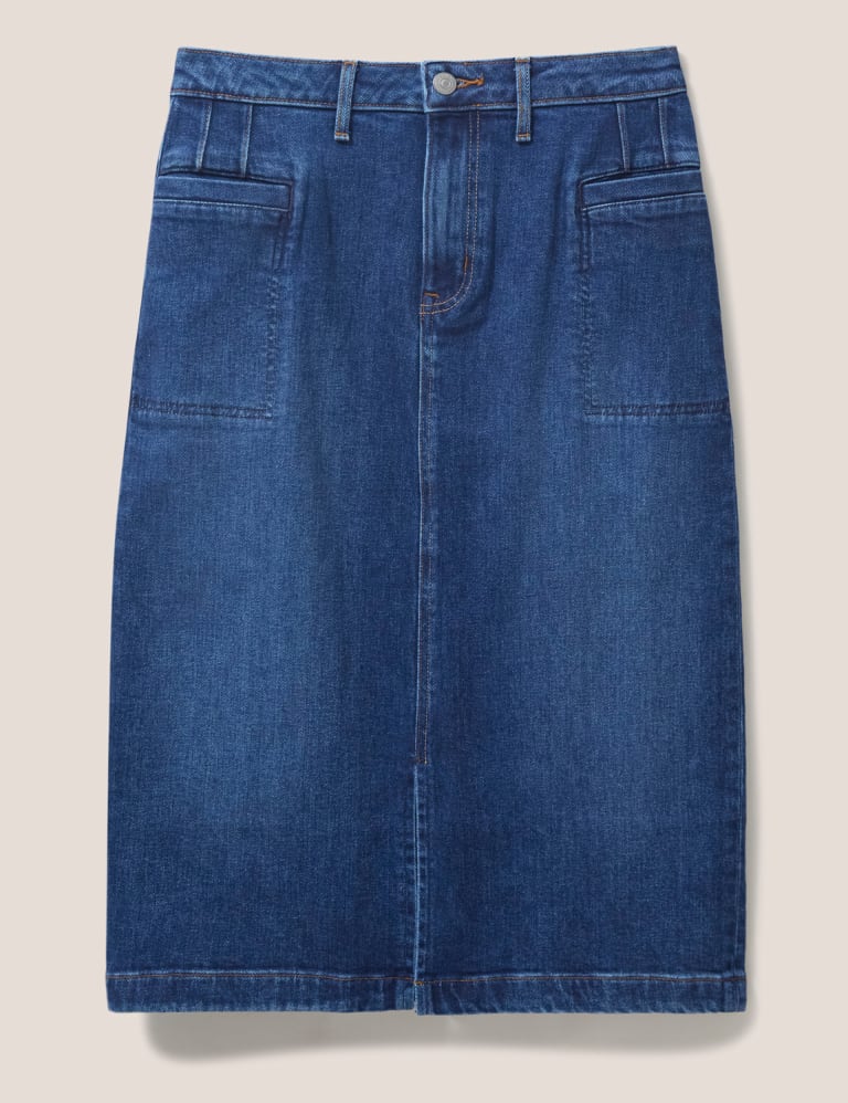 Denim pencil deals skirt m&s