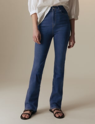 m&s flared jeans