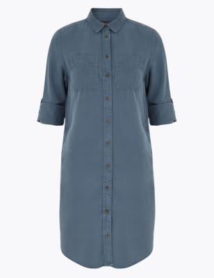 tencel shirt dress