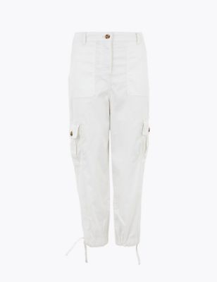 Tencel™ Rich Cargo Cropped Trousers | M&S Collection | M&S