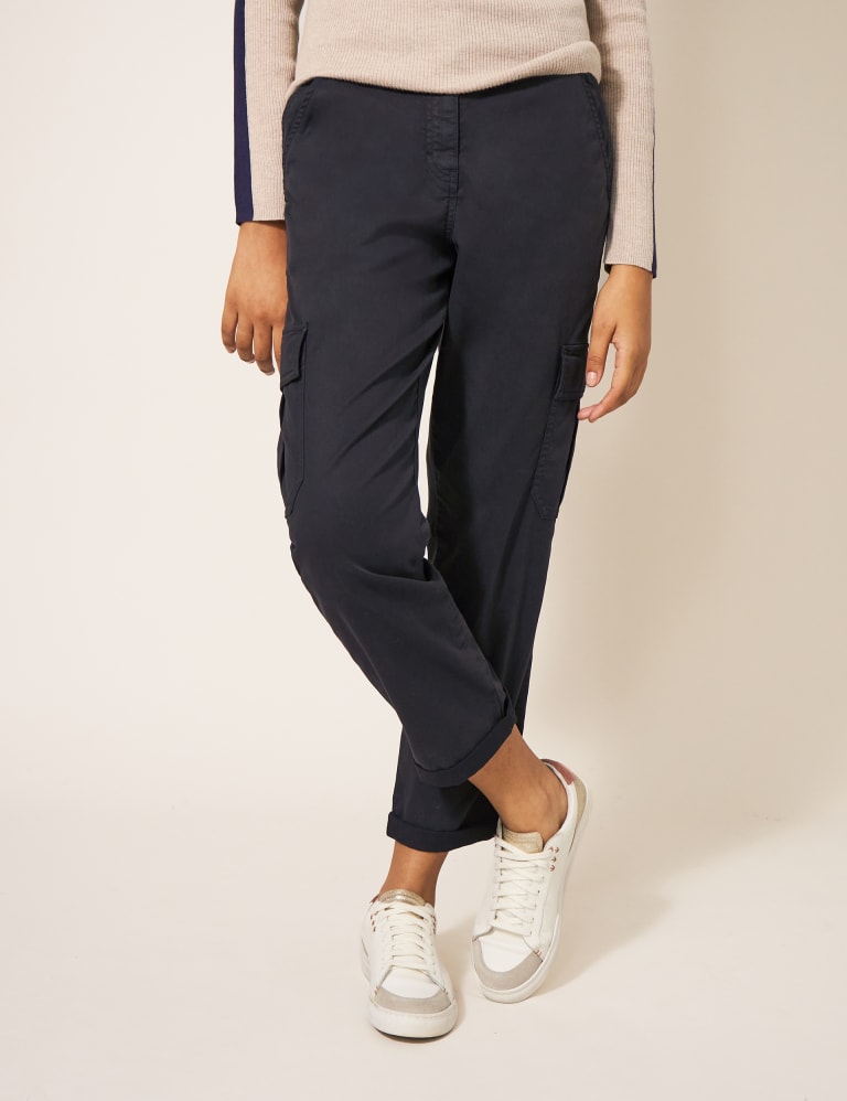 Cargo crop pants ladies on sale