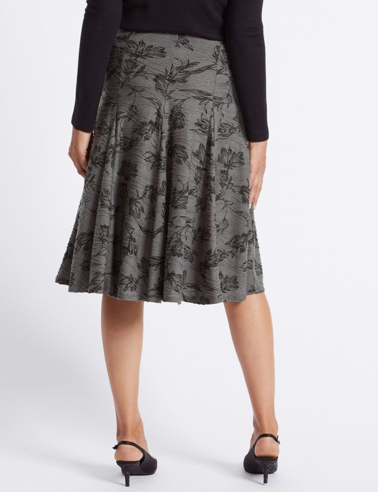 Textured A-Line Midi Skirt 4 of 5