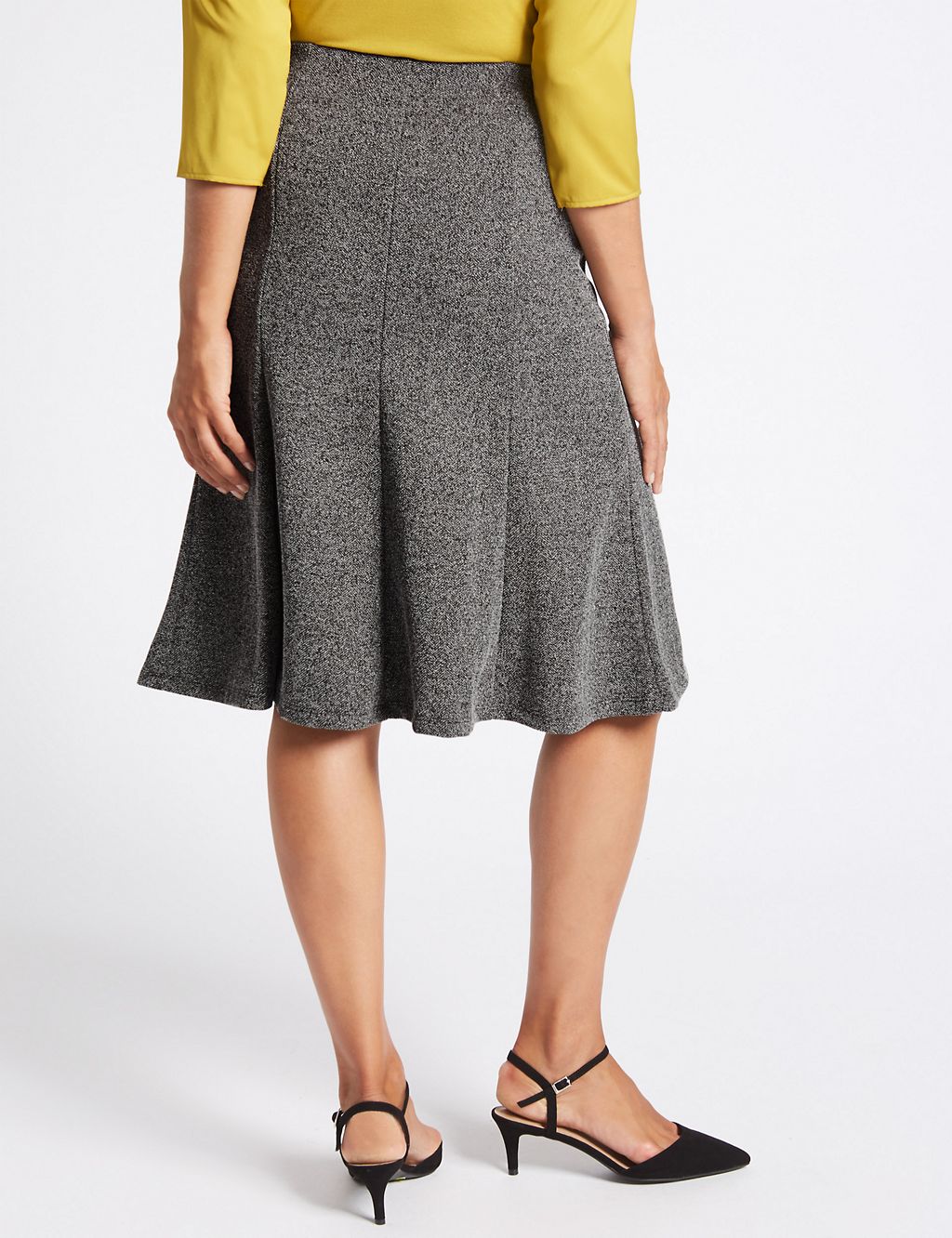 Textured A-Line Midi Skirt 4 of 5