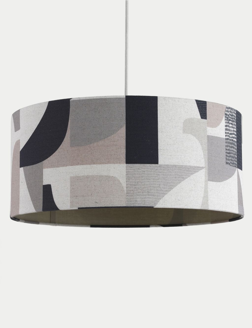 Textured Abstract Placement Drum Lamp Shade 2 of 8
