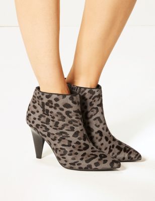 marks and spencer leopard print boots