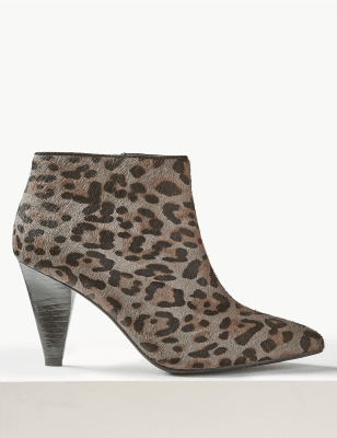 marks and spencer leopard boots