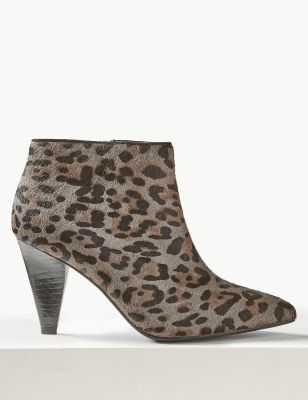 marks and spencer leopard print boots