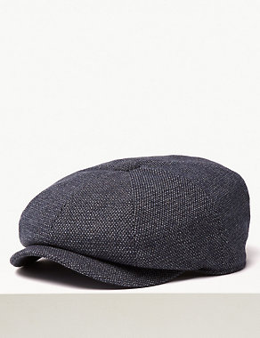 Textured Baker Boy Hat Image 2 of 4