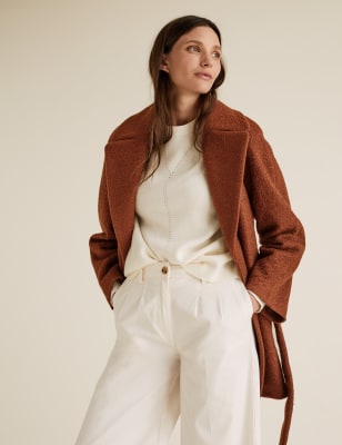 m&s wrap coat