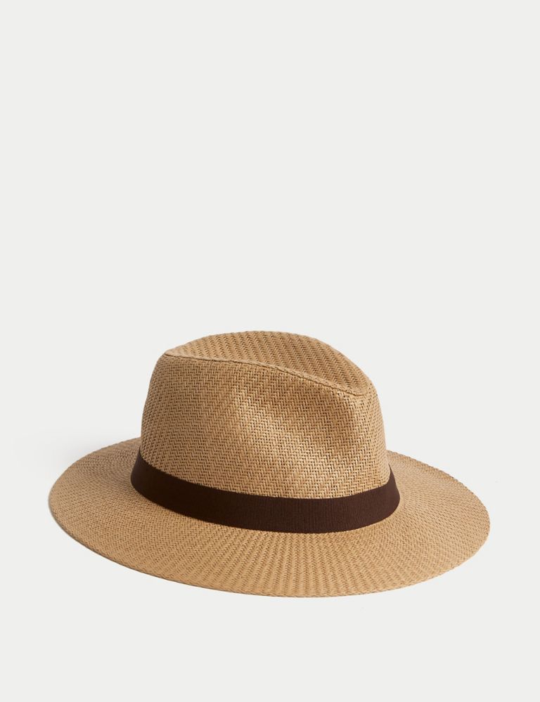 Textured Broad Brim Ambassador Hat 1 of 1