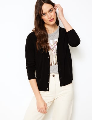 Black cardigan womens outlet m&s