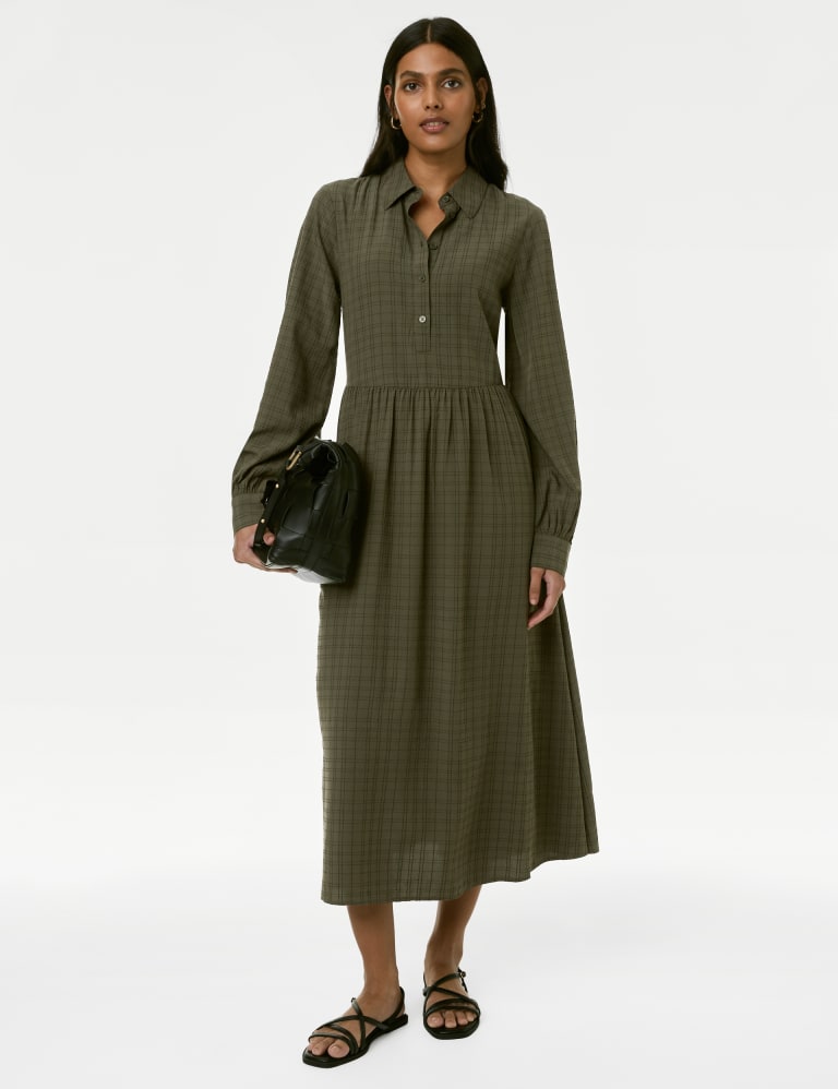 Shirt sales dress m&s