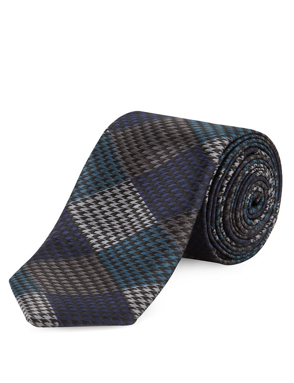 Textured Checked Tie Image 1 of 1
