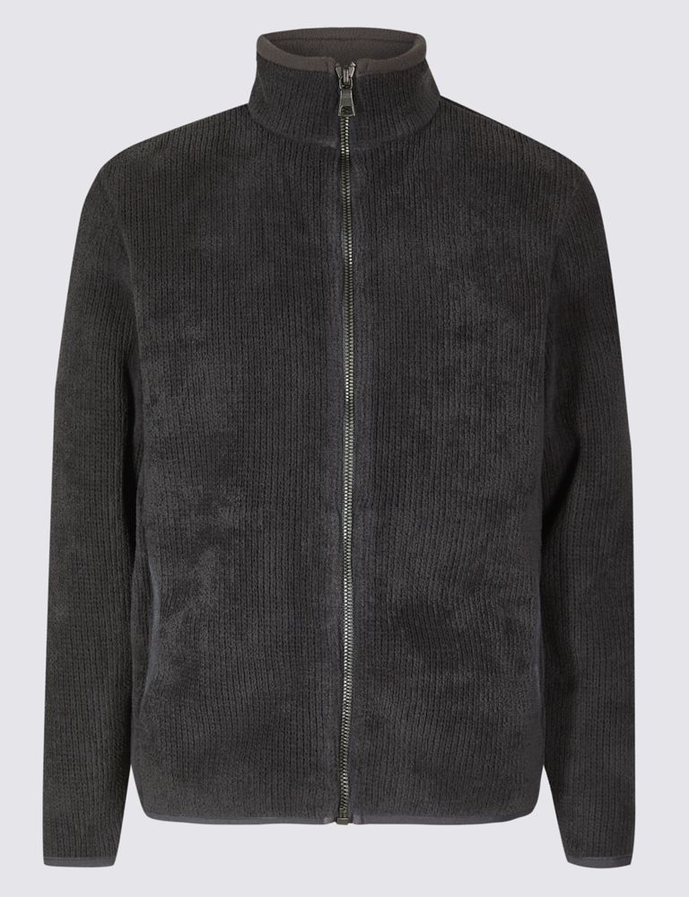 Textured Chenille Fleece Jacket with Stormwear™ 2 of 5