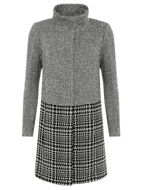 Textured Coat with Wool Image 2 of 8