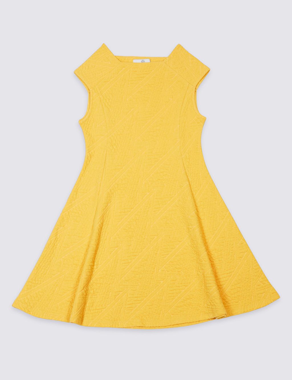 Textured Cotton Blend Dress (3-14 Years) 3 of 4