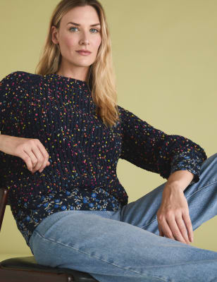 marks and spencer navy jumper