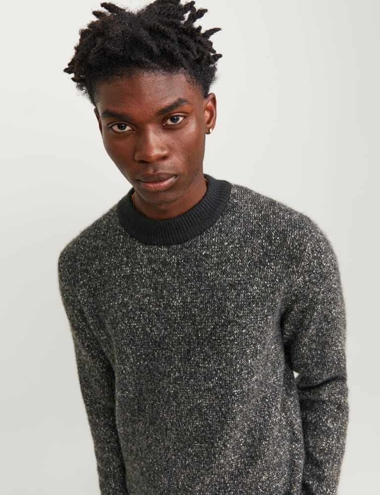Textured Crew Neck Jumper JACK JONES M S