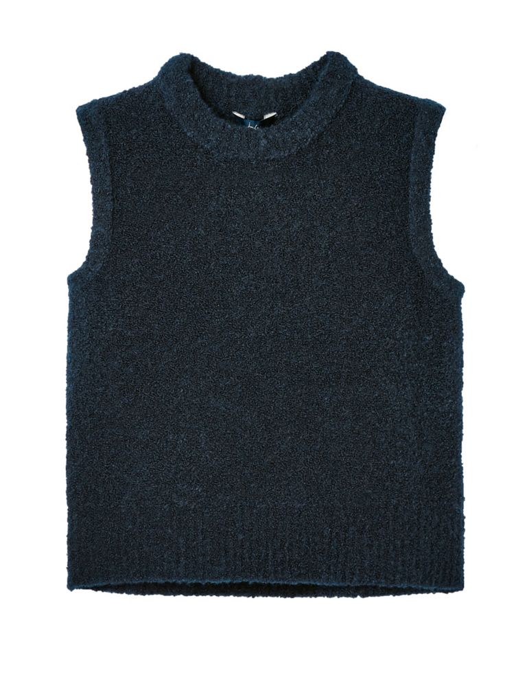 Textured Crew Neck Knitted Vest | Joules | M&S