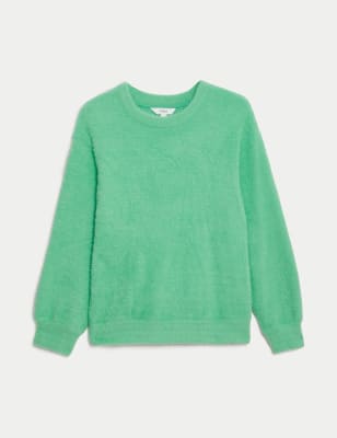 Textured Crew Neck Sweatshirt M S Collection M S