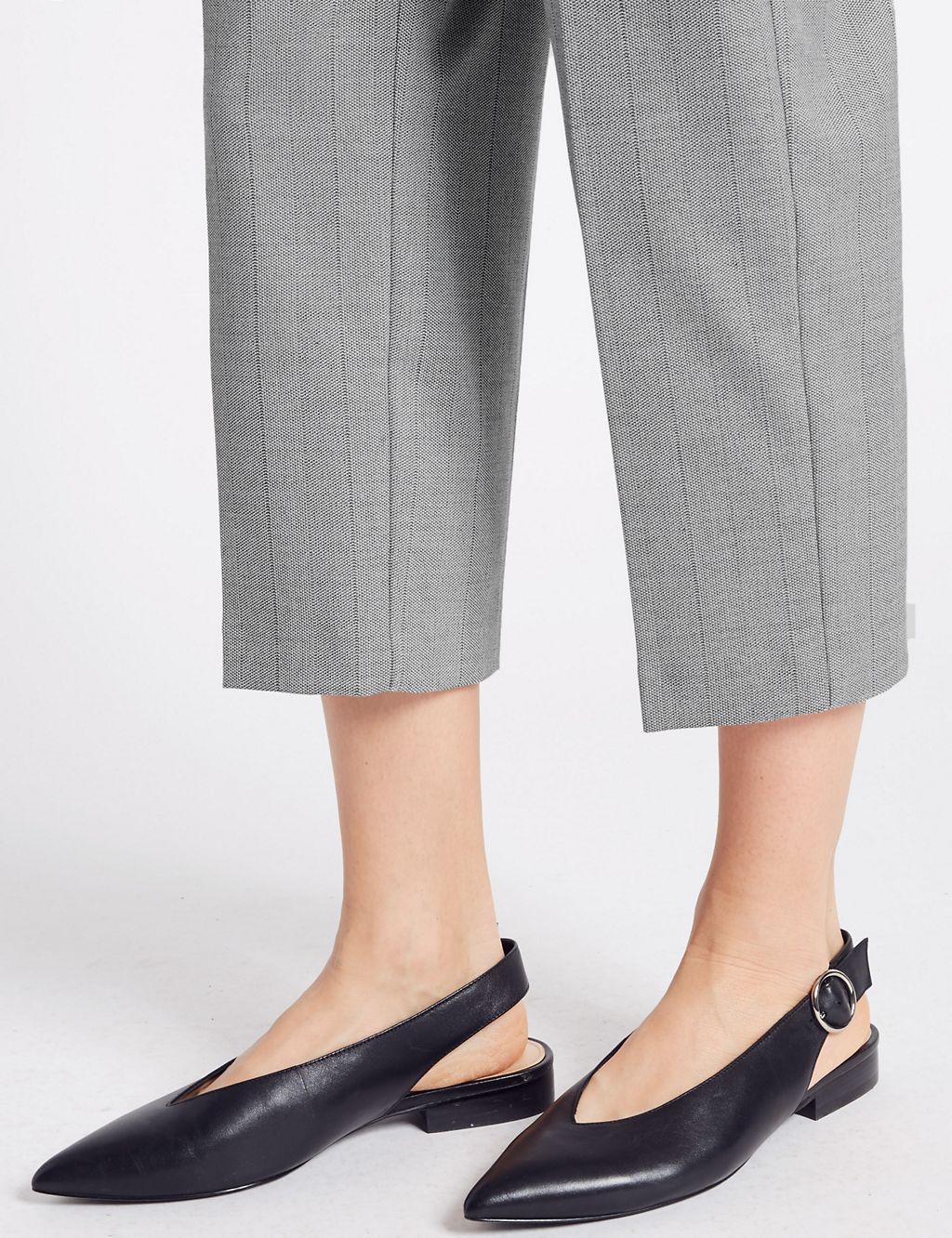 Textured Cropped Straight Leg Trousers 6 of 6