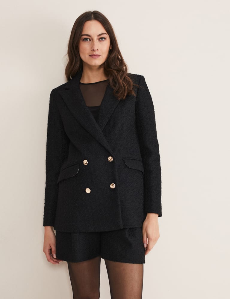 M&s gold button blazer on sale