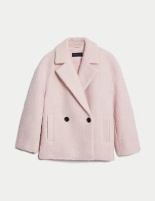 Blush pink pea outlet coat