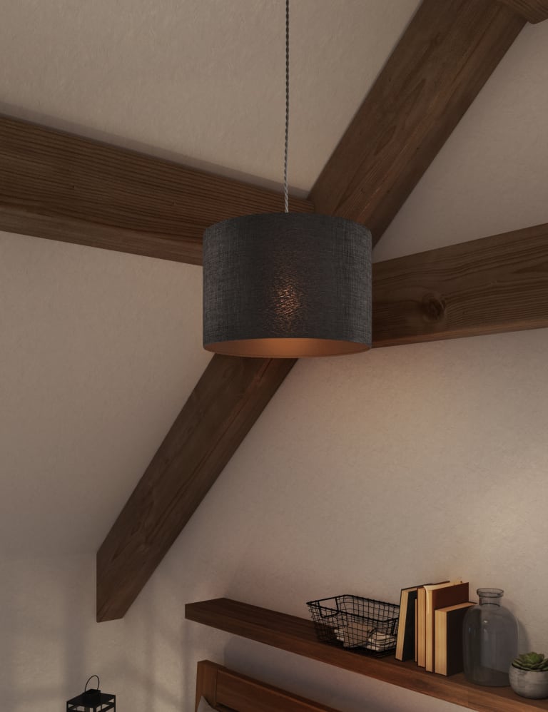 Textured Drum Lamp Shade 3 of 7
