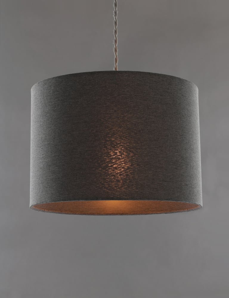 Textured Drum Lamp Shade 4 of 7