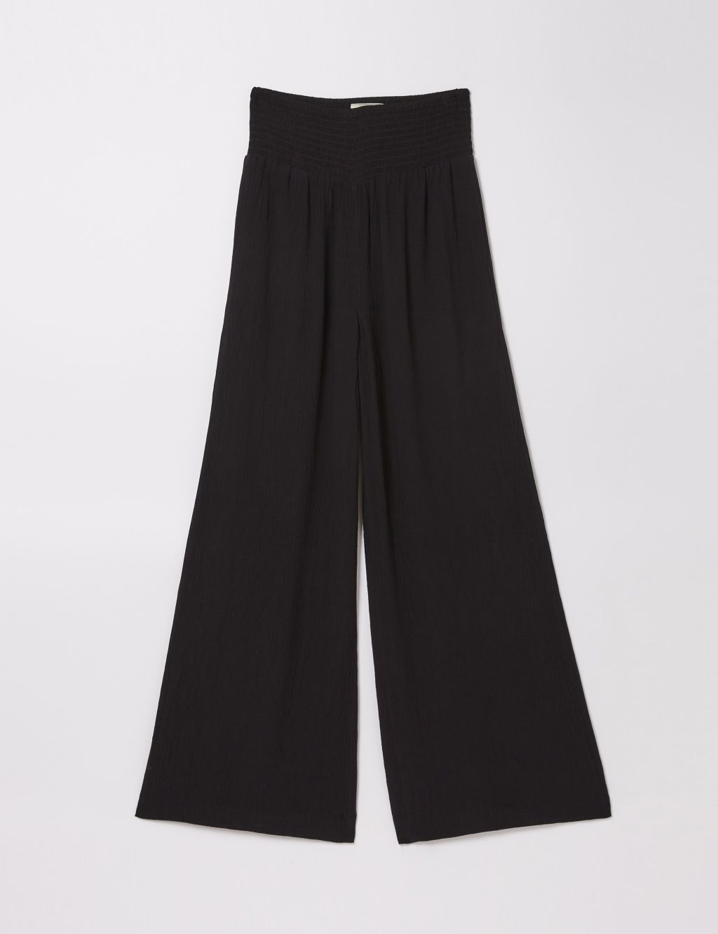 Textured Elasticated Waist Wide Leg Trousers 1 of 5