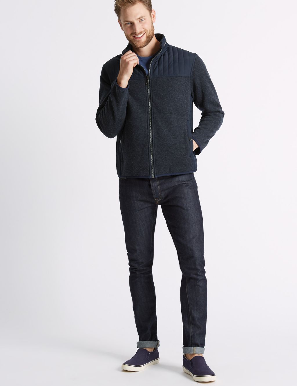 Textured Fleece Jacket with Stormwear™ 2 of 5